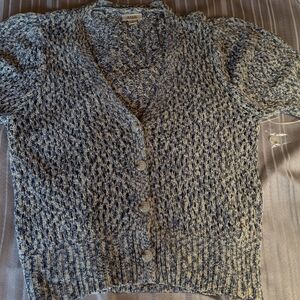 Ana Women's Blue and White Sweater New With Tags Size Medium